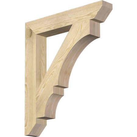 Ekena Millwork Balboa Slat Rough Sawn Bracket, Douglas Fir, 4"W x 26"D x 30"H BKT04X26X30BOA06RDF